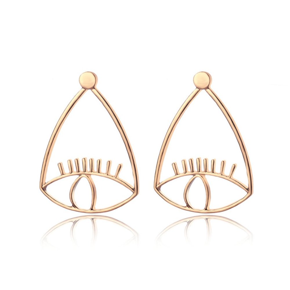 Teardrop Eye Drop Earrings - Picture 3 of 5